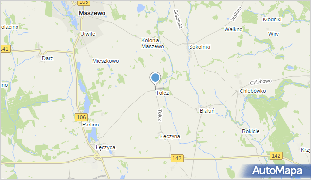 mapa Tolcz, Tolcz na mapie Targeo